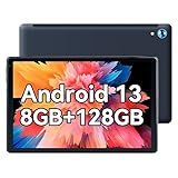 【2023最新タブレット8コア】タブレット 10インチ wi-fiモデル 8GB+128GB+1TB拡張可能 CPU 2.0Ghz 5000mAh大容量バッテリー1280*800 IPSディスプレイ WiFi 6 5MP/8MPカメラ GMS認証 アンドロイドタブレットAndroid日本語取扱説明書付属 子供用タブレット (黒い)