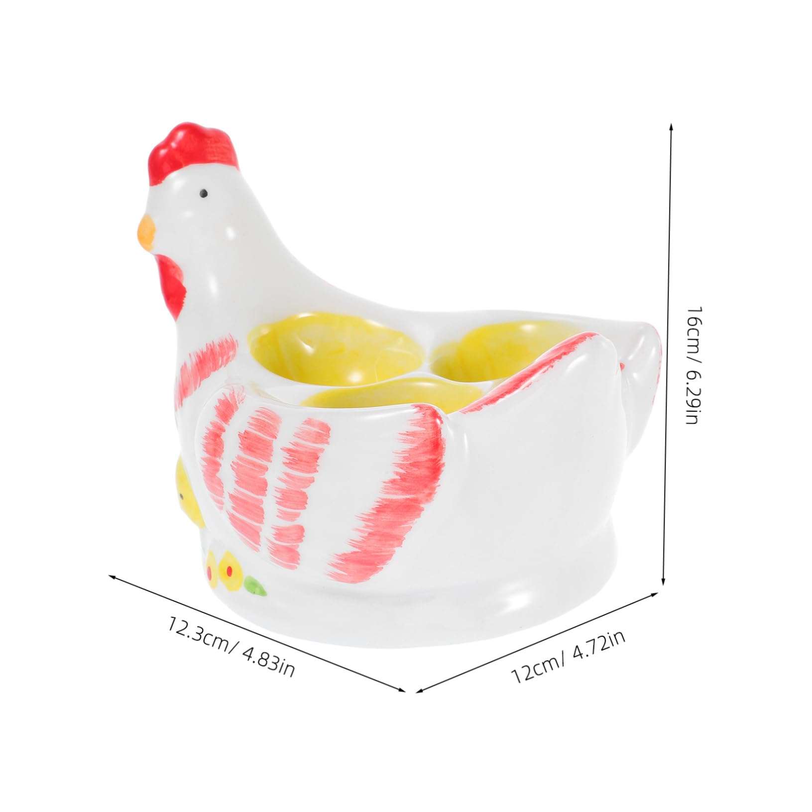 Coquetier Poule en Céramique Vintage 1 Pièce, Support Table Élégant