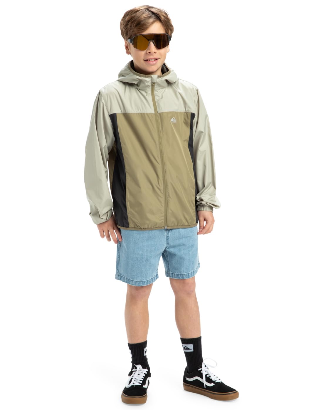 Quiksilver Overcast - Chaqueta Corta-Viento con Capucha para Chicos 8-16