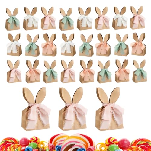 Bolsas de Pascua con flores secas estilo boho para decoración de primavera y regalos