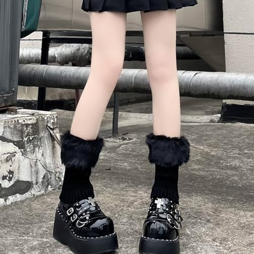 Image of 2 Pcs Leg Warmers Y2k, Leg Warmers, Y2k Accessories, Cute Kawaii Cream Legwarmers for Women Winter