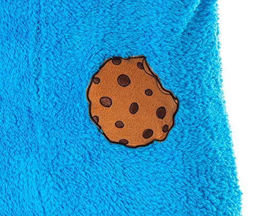 Bioworld Sesame Street Adult Unisex Cookie Monster Costume Sherpa One-Piece Union Suit Pajama Onesie For Men And Women4