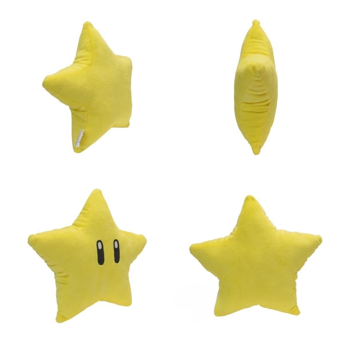 AOLIAY Estrella Amarilla, Cojín Cómodo, Lindo Peluche Cojín Muñeco de Peluche Muñeco de Peluche de Dibujos Animados Cojín Decorativo 30 cm..