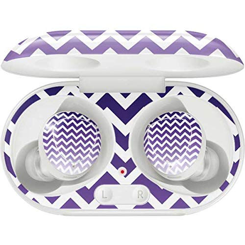 Skinit Decal Audio Skin Compatible with Galaxy Buds+ - Officially Licensed Originally Designed Chevron Purple Ombre Design