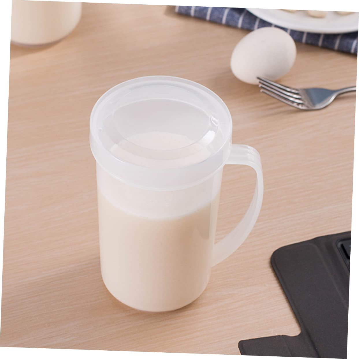 TOPBATHY 6 Pz tazza lattiere da forno a microonde misurino per versare bollitore gelatto contenitore graduato contenitori Stoviglie per la casa misurini di plastica bianca Riutilizzabile
