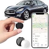 2 Pack GPS Tracker for Vehicles No Subscription Car Tracker Works with Apple Find My(iOS Only)Global Tracking Hidden Tracking Devices for Cars Bluetooth Finder with Loud Alarm for Car Bike Dog Luggage