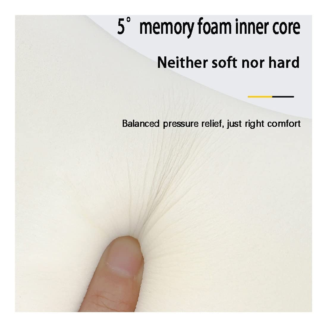 Almohada para el reposacabezas del Cuello del automóvil Cojín del Asiento con núcleo de Espuma viscoelástica Almohada Transpirable Soporte para la Cabeza y el Cuello Compatible con Sleep Fluff Soft