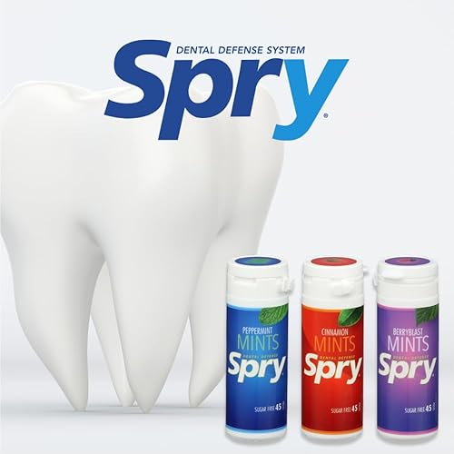Miniatura 2 de Spry - Paquete variado de 6 mentas 100% xilitol, sin azúcar, sin gluten, naturales, sin OMG para la salud bucal, cuidado de las encías, defensa