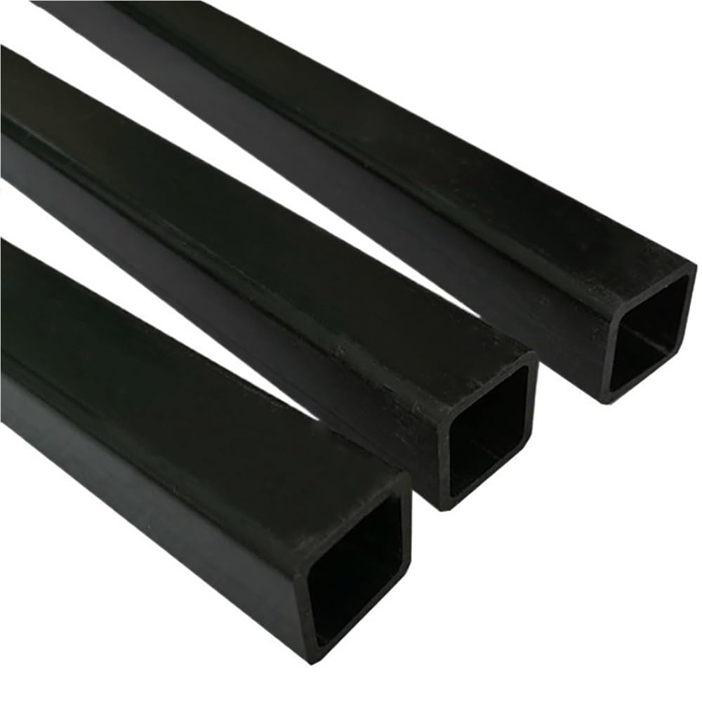 2 Tubi Quadrati In Fibra Di Carbonio 500 Mm – Esterno Quadrato Interno Rotondo Per Robot E Modellismo (10x10x8.5 Mm)