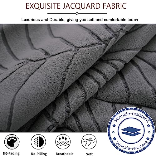 SHENGYIJING Dining Chairs Covers Set of 2/4/6, Style Shell Mid Century Modern Accent Side Chair Covers (Grey, 2 Pieces) - Image 2