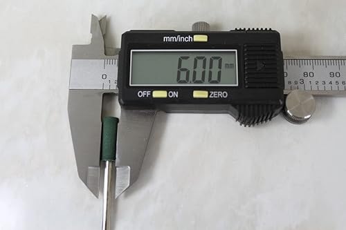 Miniatura 3 de TEMO 10 piezas de 0.236 in (14 pulgadas) cilindro de goma rotativa herramienta de pulido con vástago de 0.118 in (18 pulgadas) para herramientas