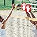 Relaxgiant 4 Pads Volleyball Blocking Pad Volleyball Setter Training Equipment Red Round Training Aid Player for Hitting and Blocking Mimics Hand Hitting Trainer Protects Blockers Hands