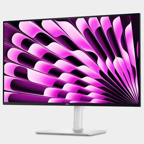 Image of Dell 27 inch Monitor, 4K (3840 x 2160) - 120Hz Refresh Rate 1500:1 Contrast Ratio, AMD FreeSync - VESA, Integrated Speaker, Height /Tilt /Pivot /Swivel Adjustability, DisplayPort & 2 x HDMI, White