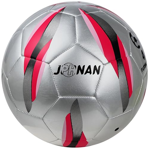 JPHNAN Low Bounce Futsal Ball Size 4 - Indoor Low-Bounce Soccer Ball for Training, Games and...