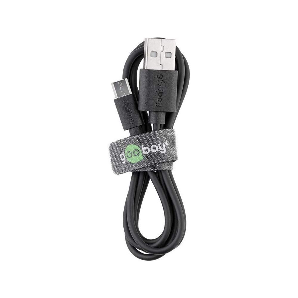 Câble De Chargement Et Synchro Micro USB 3.0 Vers USB-C Goobay - Noir