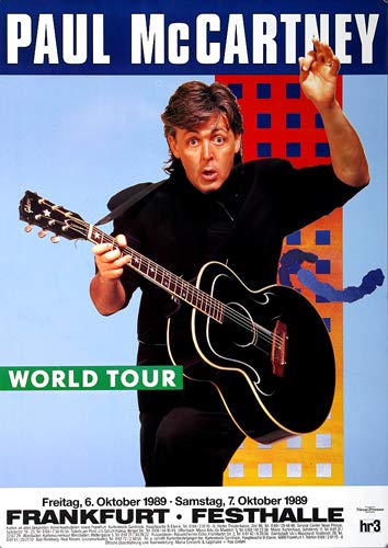 Paul McCartney - Flowers In The Dirt 1989 - Poster, Concertposter