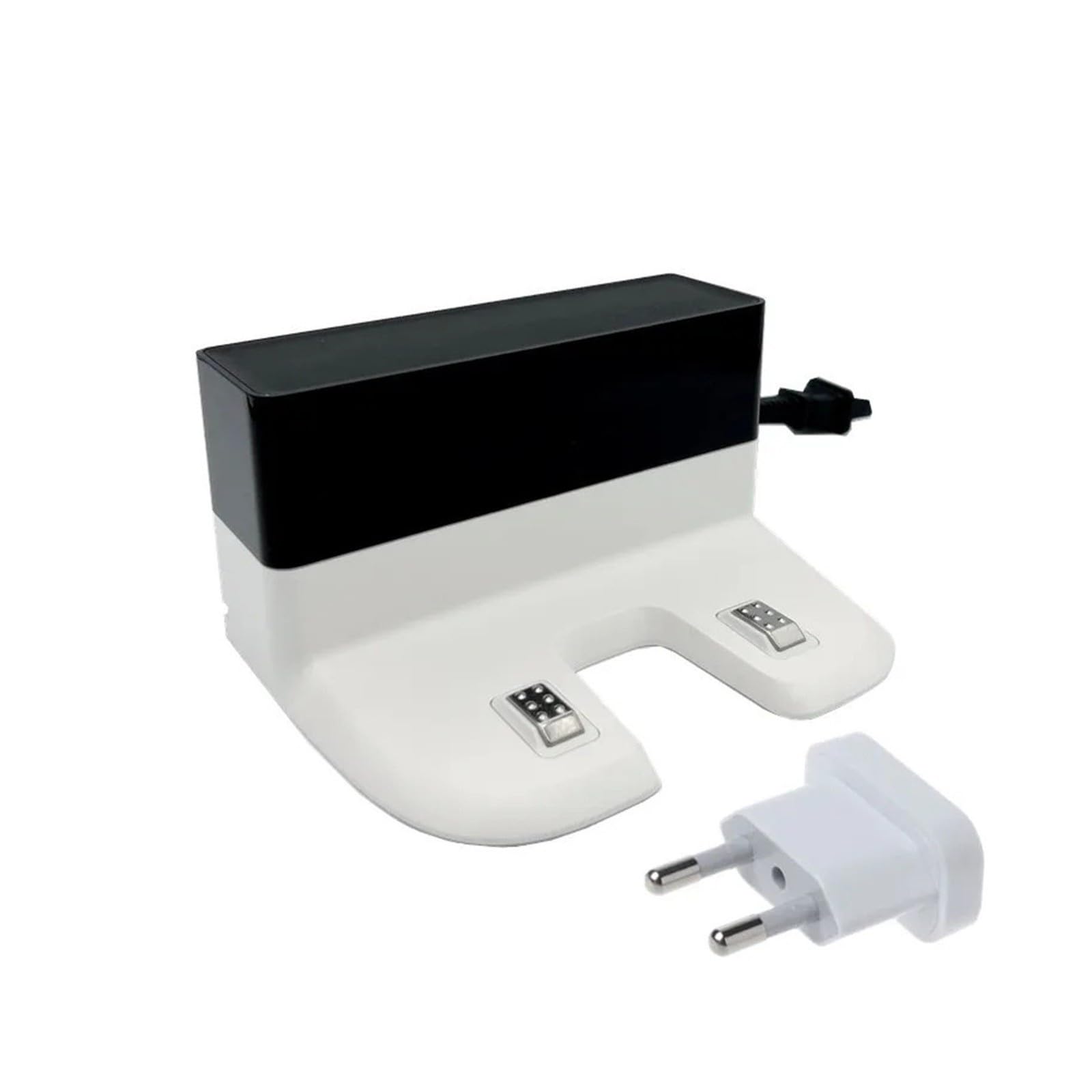 Base De Charge De L'aspirateur,Compatible avec Ecovacs | Compatible Avec Deebot T8 T9 N8 Pro N8 T9 ,Compatible Avec Robotic Station Électrique Ch1833 Blanc(Base add EU adapter)