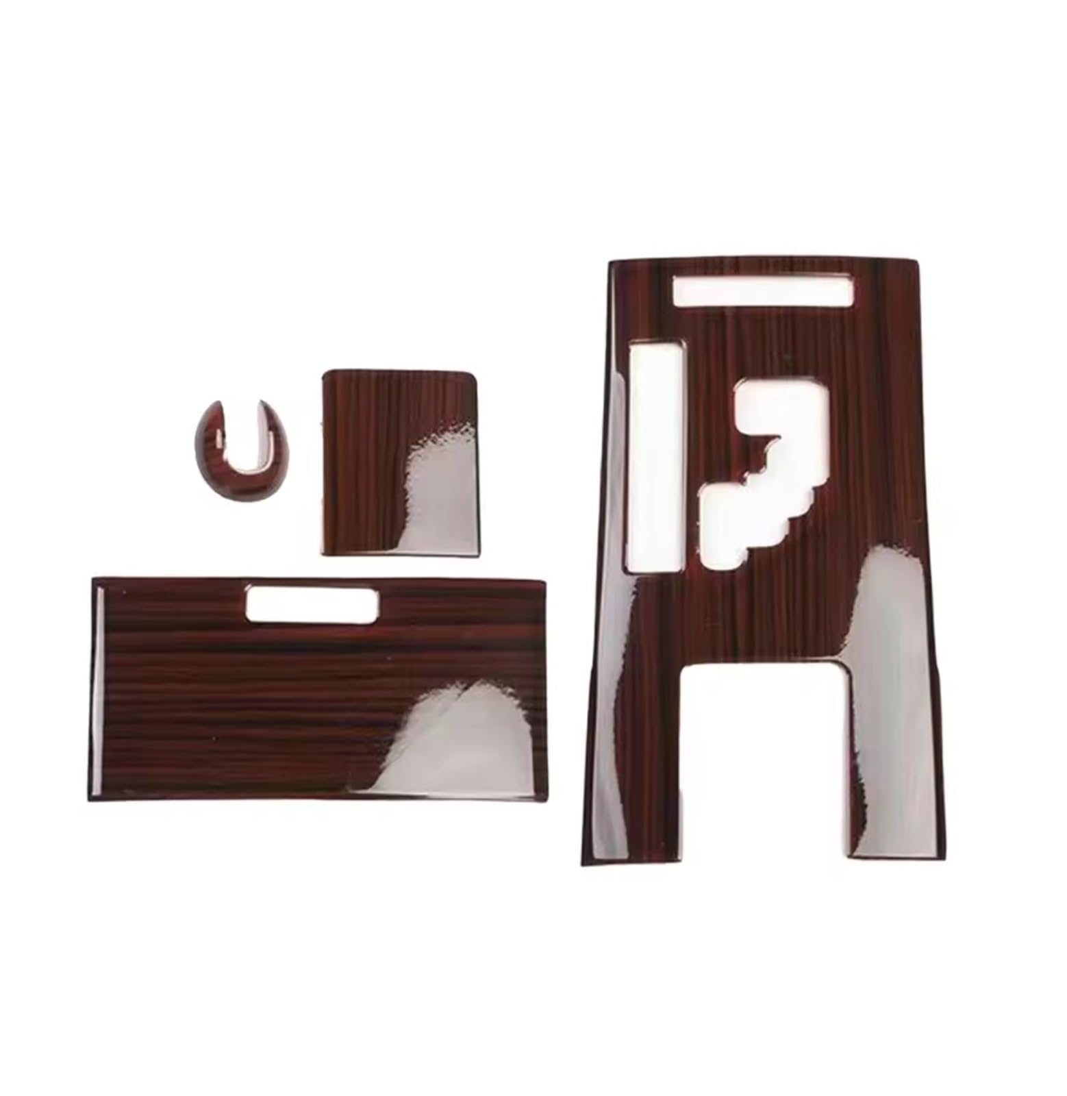 1 Set Center Console Gear Shift Panel Knob Cover Trim Fit for Lexus IS250 IS350 2006-2012 LHD RHD Wood Grain Style ABS(RHD)
