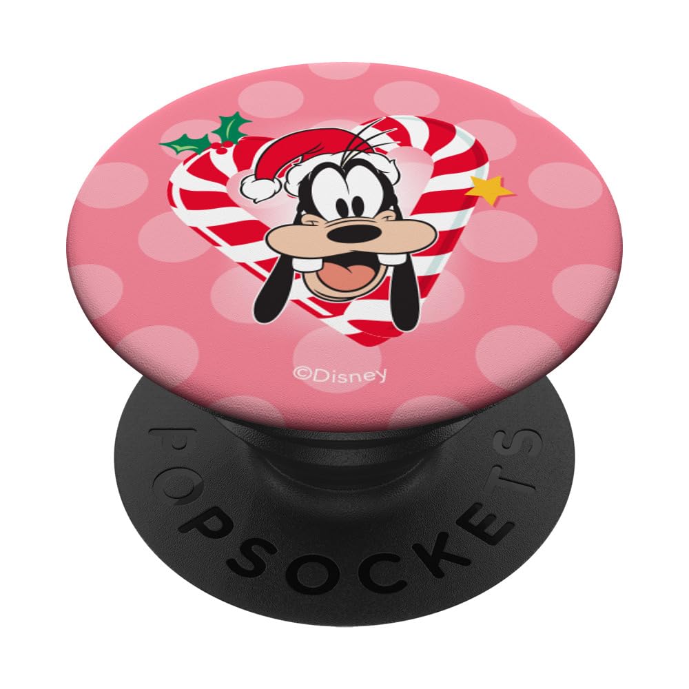 Disney Goofy Cute Sweet Christmas Holiday Candy Cane Heart PopSockets PopGrip Intercambiabile