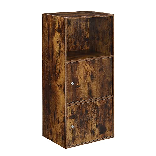 Convenience Concepts Xtra Storage 2 Door Cabinet with Shelf Barnwood