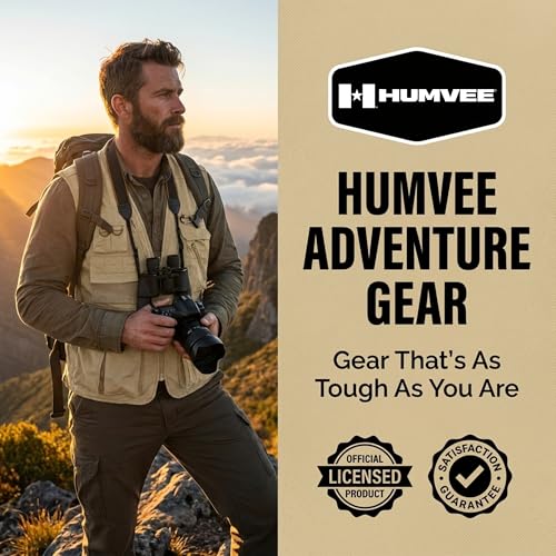 Image of Humvee Utility Vest with 21 Pockets -Travel, Safari, Hunting, Camping, 100% Cotton, Tactical Jacket for Men & Women