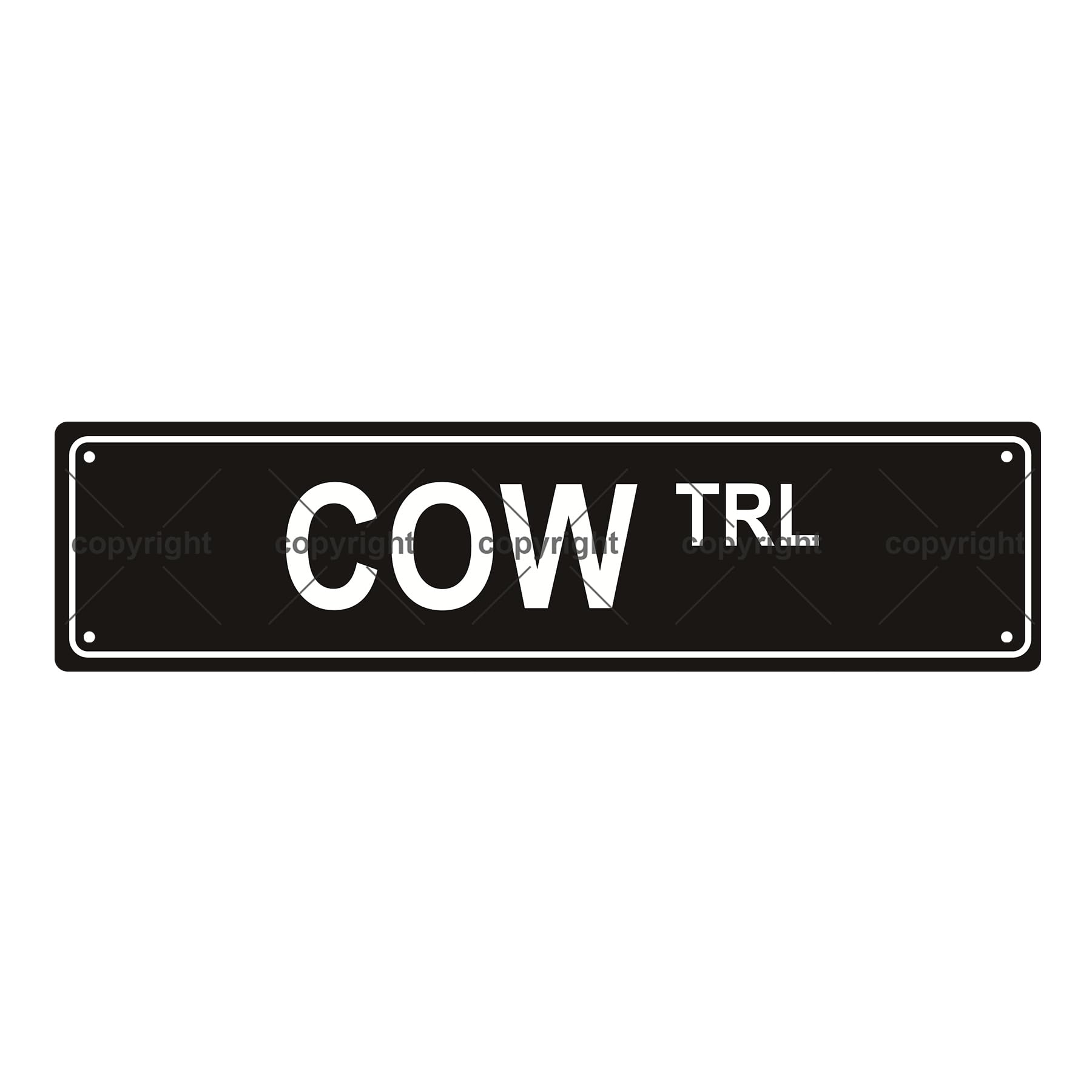 Cow Trl Animal Metal Tin Street Sign Bar Cafe Garage Cave Home Room Wall Bathroom Farmhouse Garden Porch Patio Decor,4x16 Inch