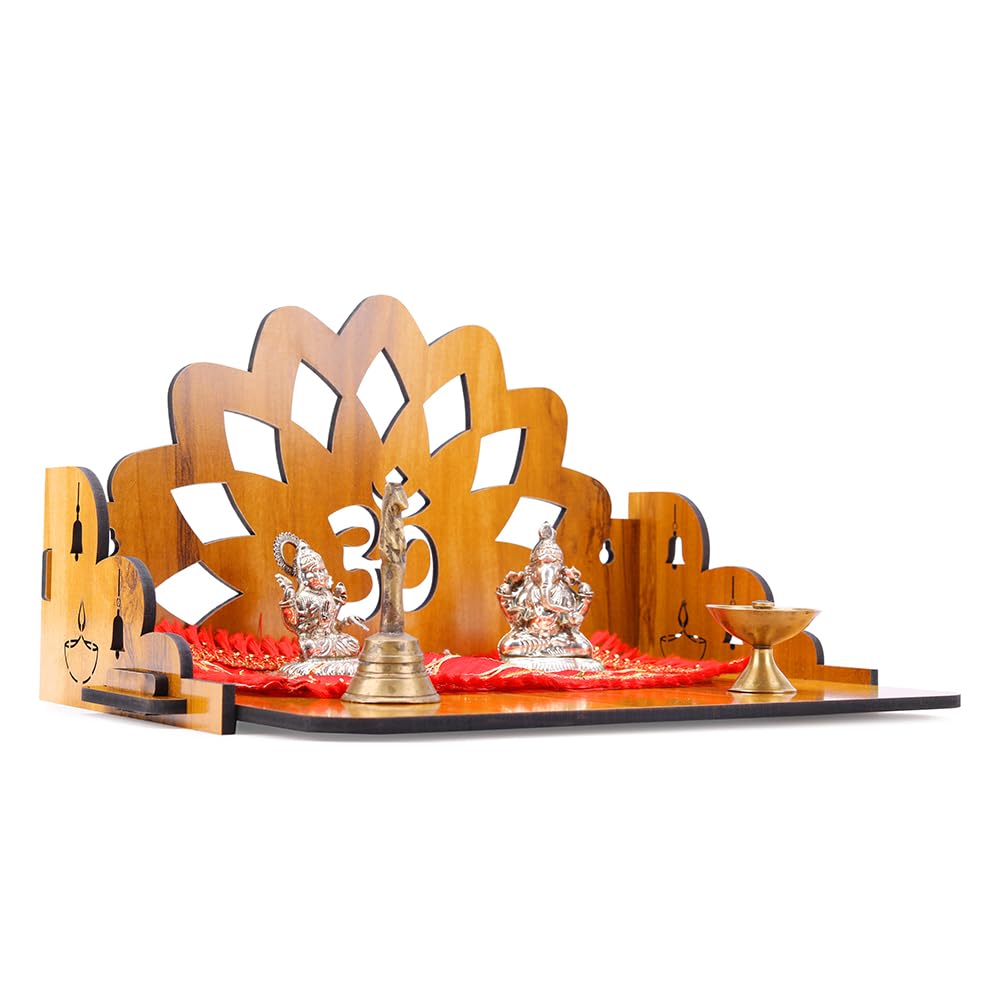 Sehaz Artworks Pooja Mandir for Home Big Size | Puja Mandir for Home Wall Mounted | Wooden Temple | Pooja Stand 4