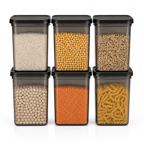 Image of Airtight Food Storage Containers Set of 6 | 1200 ML Each