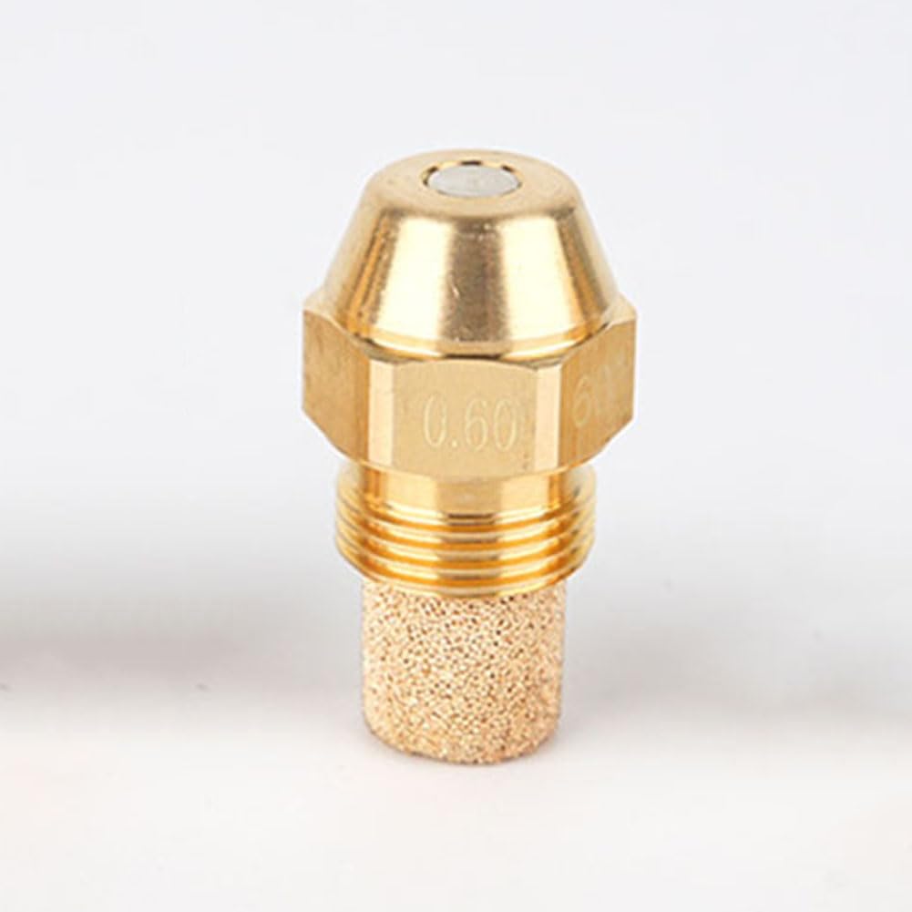Buse De Brûleur à Huile En Laiton Et Inox - Angle De Pulvérisation 60° - Pour Chaudières, Brûleurs Diesel - Différents Débits (0.4 à 11.0 GPH)