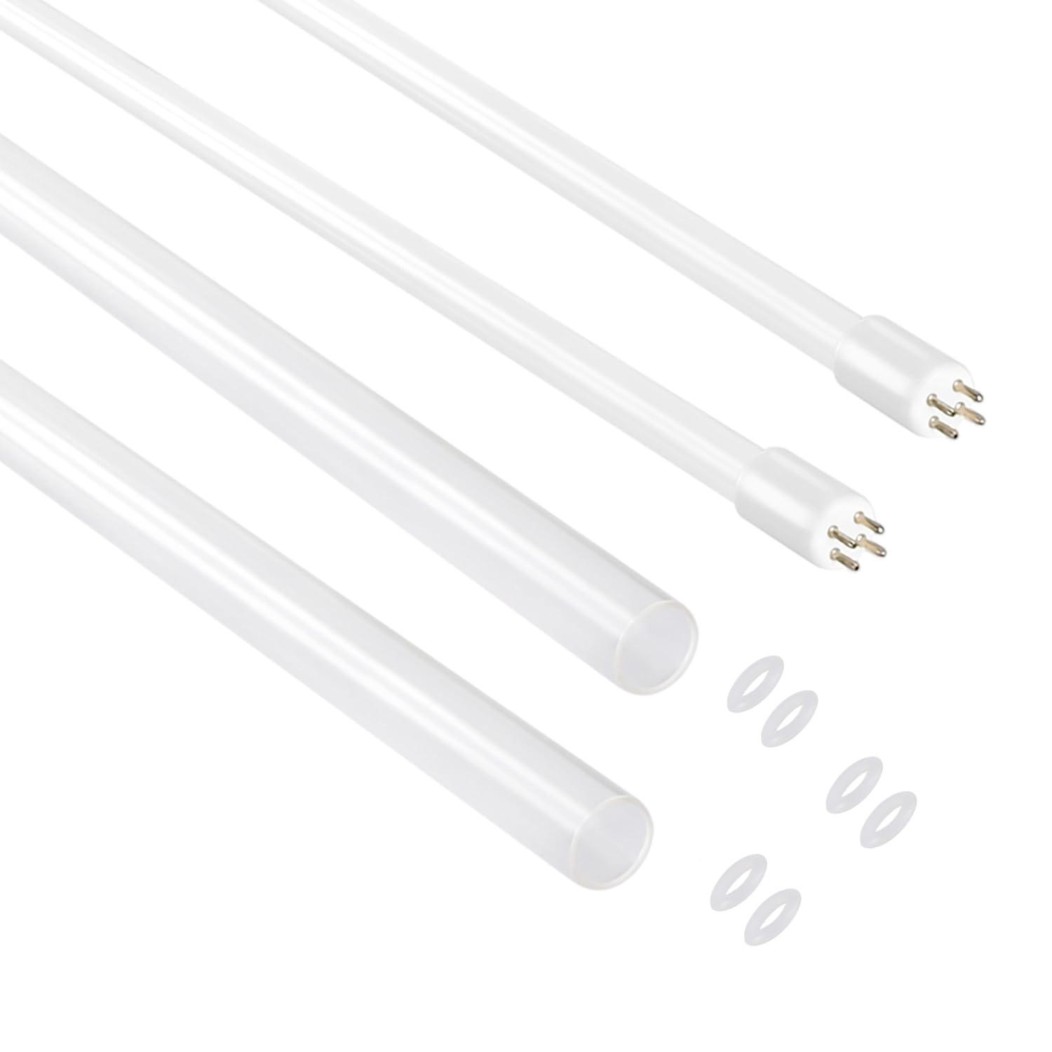 HQUA-OWS-12L 40W Germicidal UV Tube 2 Pack and HQUA-OWS-12Q Quartz Sleeve for 12GPM Water Purifier 2 Pack