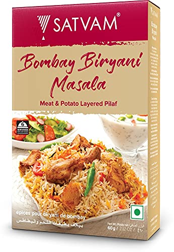 Satvam Bombay Biryani Masala, 240 Gram, Authentic Indian Biryani Masala Powder for Flavorful and Delicious Meals (B09B7NHQ7P) Amazon Price History, Amazon Price Tracker