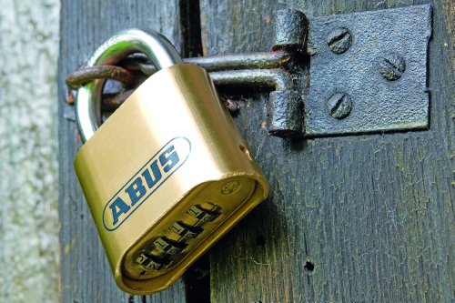 Foto von ABUS Zahlenschloss 180IB/50 - Vorhängeschloss aus Messing - wetterfest - mit individuell einstellbarem Zahlencode - ABUS-Sicherheitslevel 5 - Messingfarben