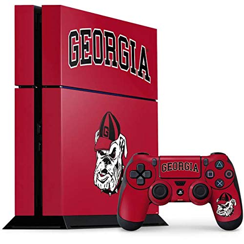 Skinit Decal Gaming Skin Compatible with PS4 Console and Controller Bundle - Officially Licensed University of Georgia Bulldogs Logo Design