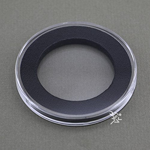 Air-Tite Coin Capsule Holders Y46mm Anillo Negro Pack 3 miniatura 2