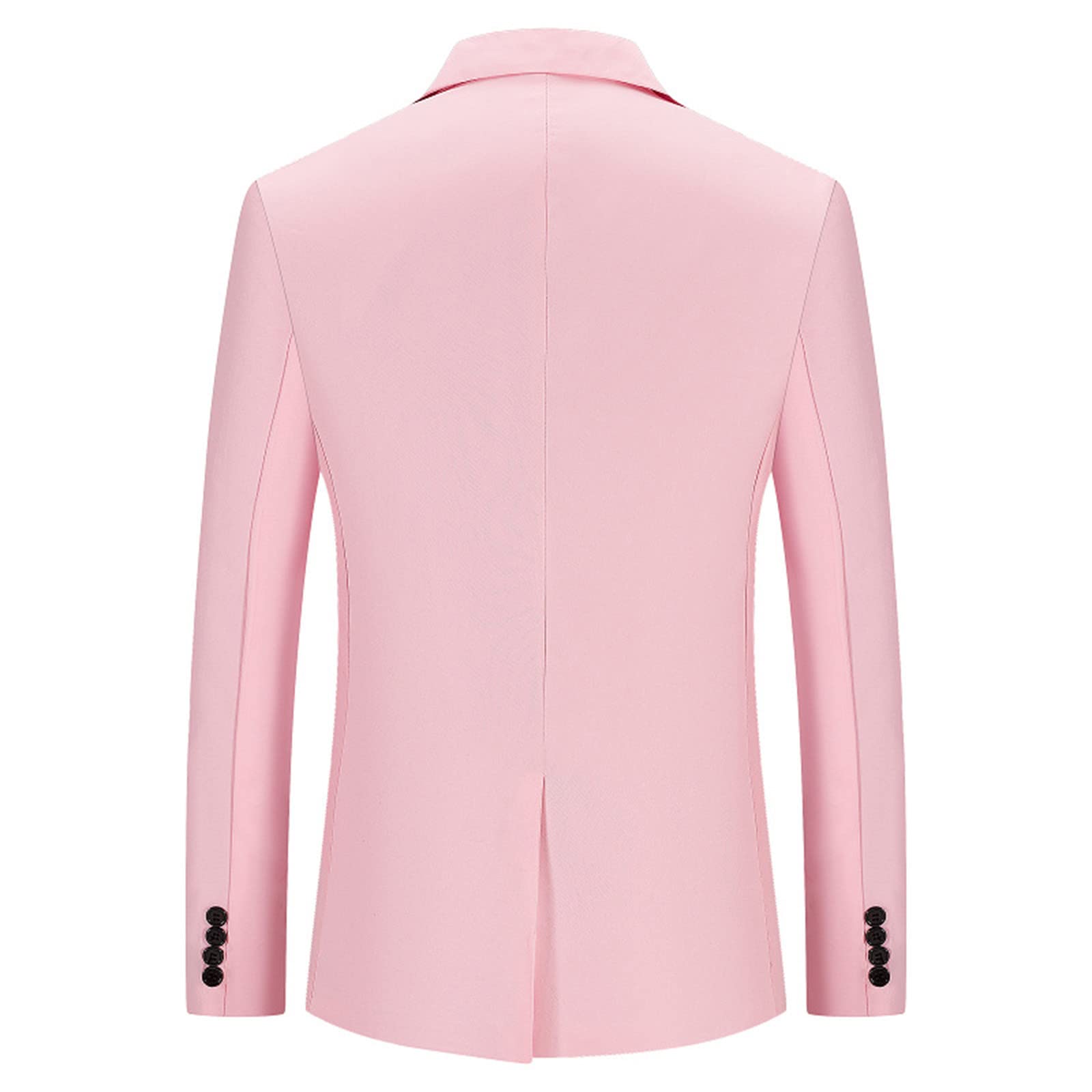 Americana Verano Hombre - Traje De Tendencia De OtoñO E Invierno para Hombre Cuello Individual Dos Botones Ajustado Dobladillo Redondo Bolsillo Chaqueta Informal PequeñO SUI