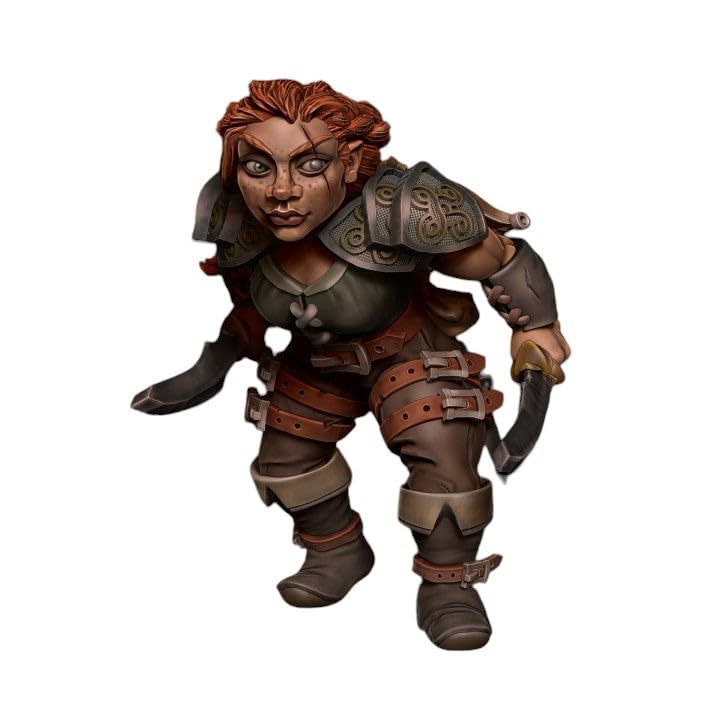 TYL | Felin Fastep |- Gray Unpainted Miniature Fantasy Miniatures for War Gaming, RPG 28mm - Scale Figures, Detailed Tabletop Boardgame Accessories, Realistic 3D Miniature (32mm)