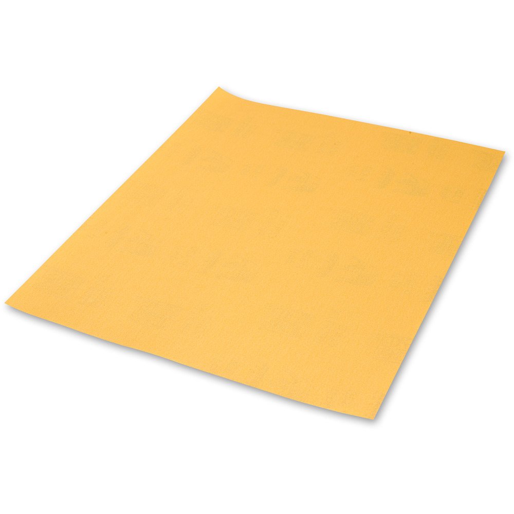 MirkaGold sandpaper sanding sheet / 230x280 mm / grit P180 / 10 pcs / For sanding plaster, filler, chipboard, wood, varnish.