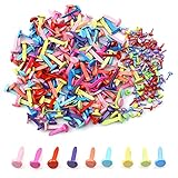 Fácil de usar: simplemente haga un pequeño agujero en el papel, inserte el pasador en el agujero y separe las dos patas para fijar varias decoraciones y capas de papel. Es muy conveniente de usar.