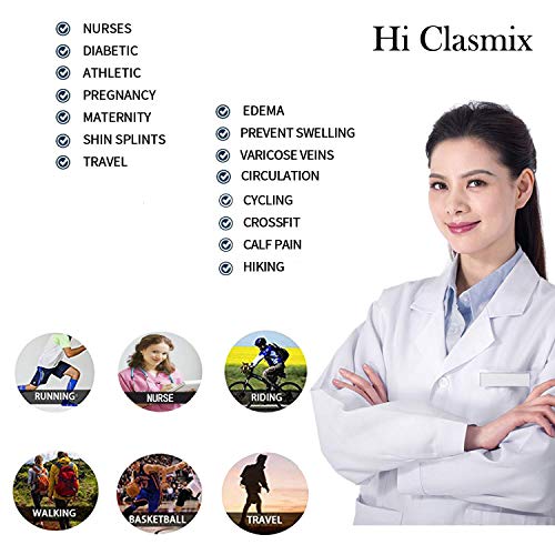 Image of Graduated Medical Compression Socks for Women&Men 20-30mmhg Knee High Sock