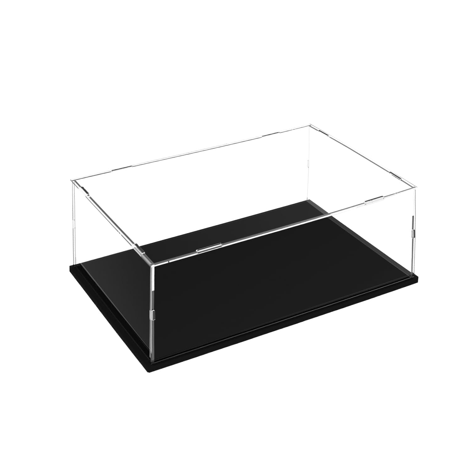 Acrylic Display Case, 35 x 25 x 15 cm Clear Collectibles Display Box Display Stand Storage Protective Box for Minifigure, Toys, Crafts, Memorabilia, Jewelry