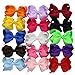 15 Pièces 9cm Barrette Noeud Chunky Pour Cheveux Couleur Pure Pour les Filles