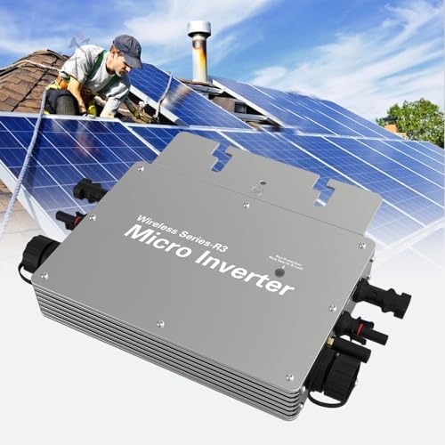 DAZULI Solar Micro Inverter, 120V 230V WiFi Solar Grid Tie Inverter Ip65 Waterproof, Mppt Pure Sine Waving Inverter Input 22V-60V Output 85V-265V Automatic Recognition,700W