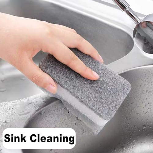 Image of 【10PCS】 Double-Sided Duty Scrub Sponge with Scrubbing Pad - Kitchen Dishwashing Essential for Sink, Pots, & Frying Pans - Cellulose Scrubber Sponge, Non-Scratch & Durable
