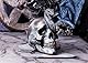 Nemesis Now Horror-Totenkopf-Ornament, graue Serpentine, 19 cm