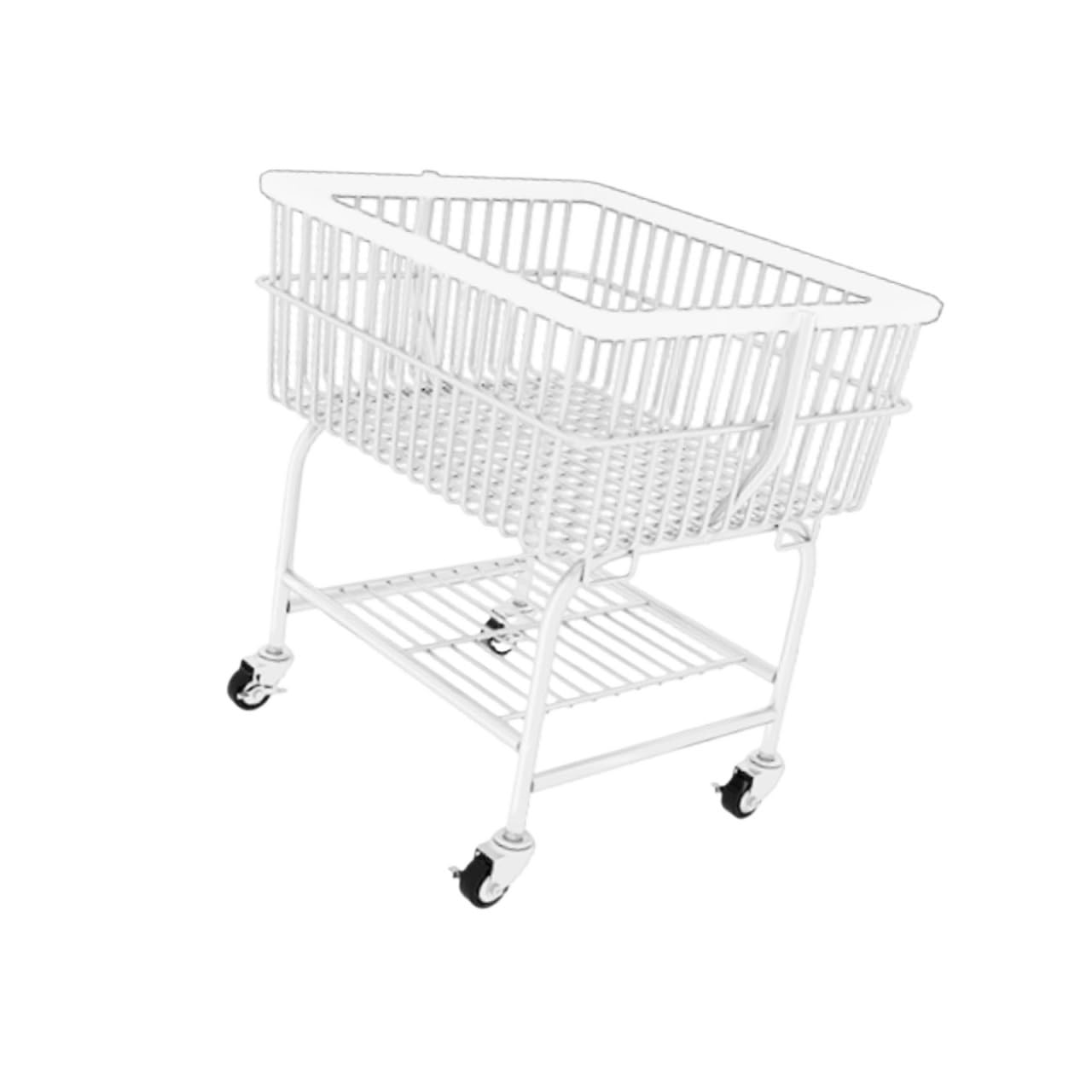 Laundry Trolley Rolling Wire Laundry Cart