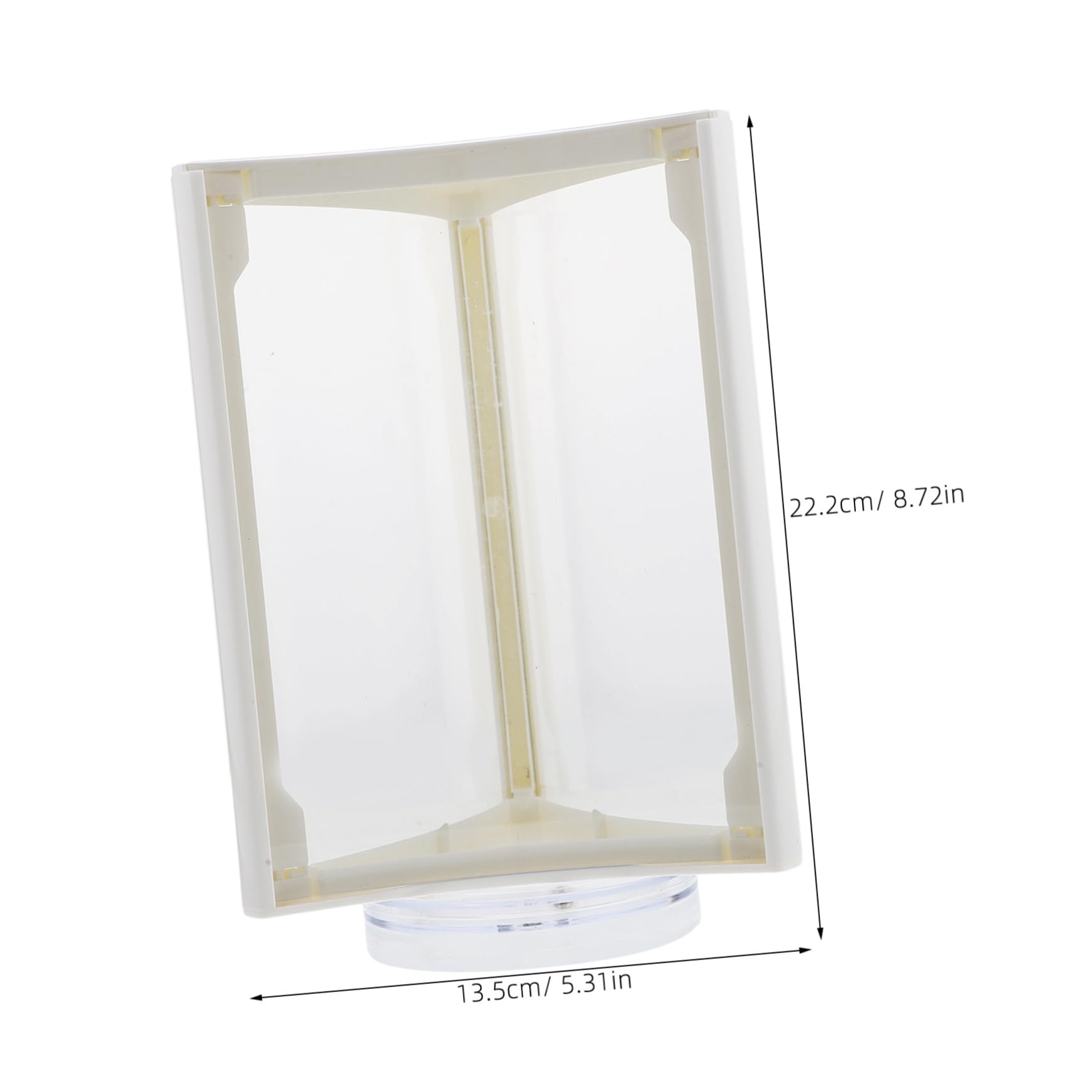 HOODANCOS Display Stand Menu Sign Holder Desktop Sign Holder Desktop Menu Stand Menu Holder for Table Sign Holder with Base Brochure Holder Catalog Holder for Desk Rotary Menu Stand Acrylic