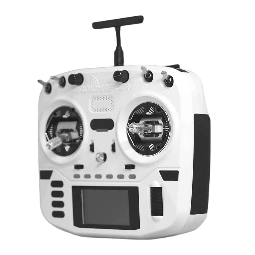 Radiomaster Boxer Crush Radio Controller Transmitter EdgeTX Operating System and ExpressLRS RF System Pre-Installed (ELRS Mode 2-White)