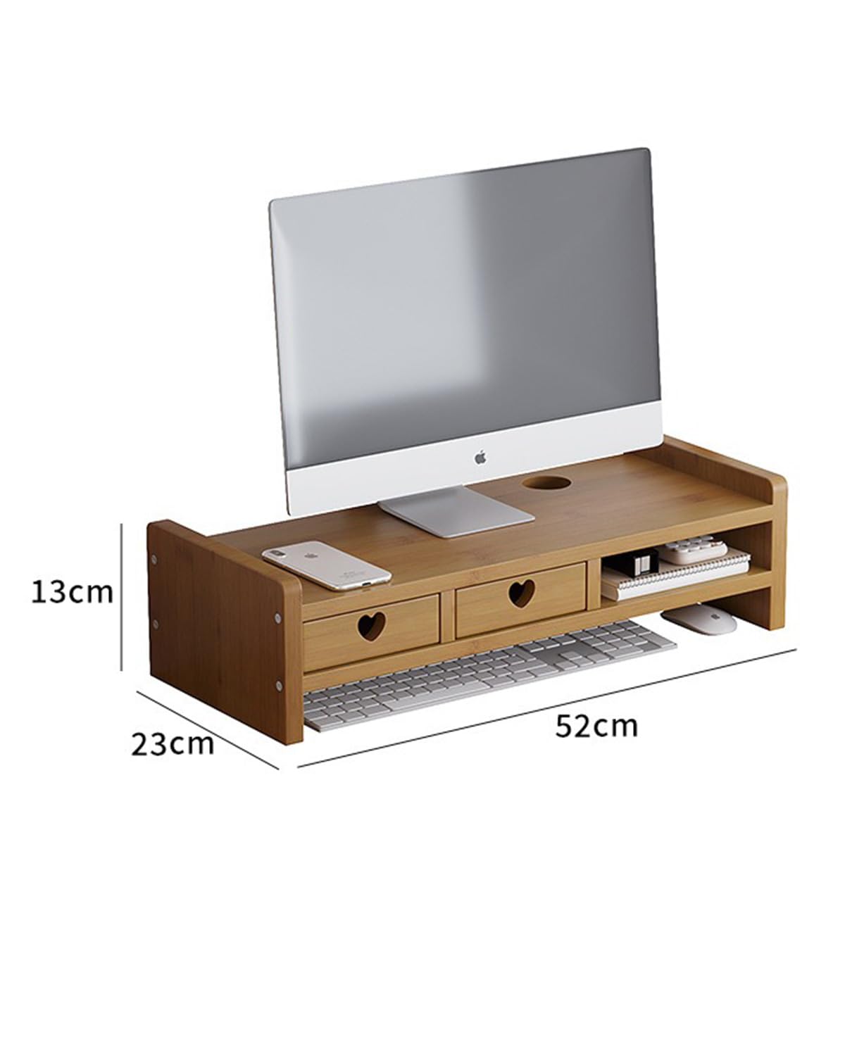 Amazon.co.jp: モニター台 木製 テレビスタンド デスクモニター