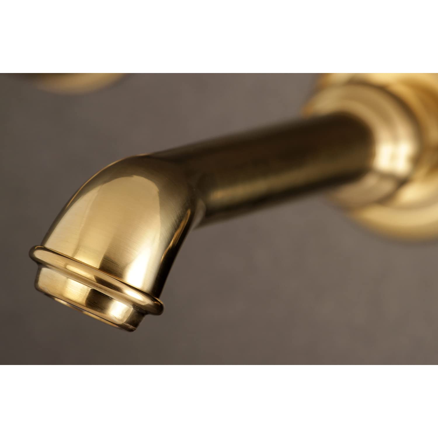 Kingston Brass KS7027GL Grifo de bañera Romano de Montaje en Pared de 2 manijas, Latón Satinado