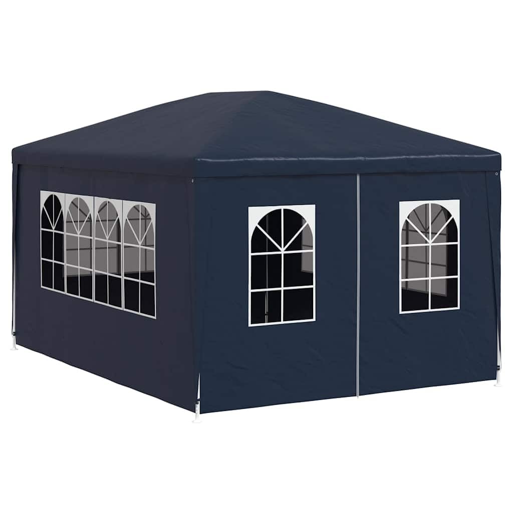 vidaXL Party Tent 3x4m with 4 Walls Blue Patio Garden Gazebo Marquee Pavilion โ image 1